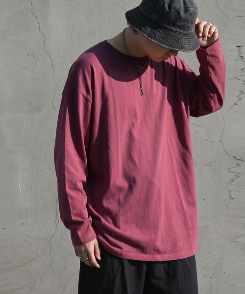antiqua(アンティカ)の「綿100 汗染み防止 クルーネック ロンT(Tシャツ/カットソー・レディース・ダークグレー/ピンク系その他/ライム/ブルー/ブラウン系その他/杢グレー/ネイビー/ホワイト/グレイッシュベージュ/ピンク系その他2/ブラック/カーキ・M/L/XL)」の17枚目の写真