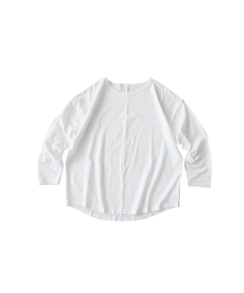 antiqua(アンティカ)の「綿100 汗染み防止 クルーネック ロンT(Tシャツ/カットソー・レディース・ダークグレー/ピンク系その他/ライム/ブルー/ブラウン系その他/杢グレー/ネイビー/ホワイト/グレイッシュベージュ/ピンク系その他2/ブラック/カーキ・M/L/XL)」の22枚目の写真