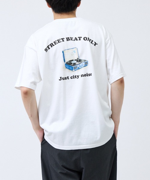 SCREEN STARS（スクリーンスターズ）の「【SCREEN STARS / スクリーンスターズ】レコードプリントTシャツ（Tシャツ/カットソー・メンズ・ブラック/ホワイト・M/LL/L）」の6枚目の写真