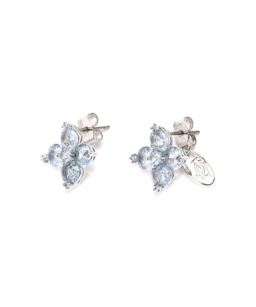 JILL by JILL STUART（ジルバイジルスチュアート）の「Cubic 大粒クローバーピアス（ピアス（両耳用）・レディース・シルバー/ブルー・FREE）」の15枚目の写真