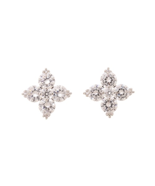 JILL by JILL STUART（ジルバイジルスチュアート）の「Cubic 大粒クローバーピアス（ピアス（両耳用）・レディース・シルバー/ブルー・FREE）」の17枚目の写真