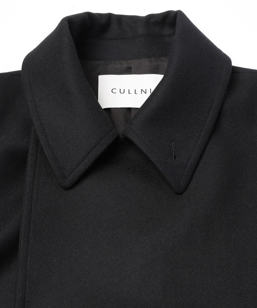 CULLNI(クルニ)の「Signature Melton Minimal Tie Locken Long Coat(チェスターコート・メンズ・ネイビー/アッシュブラウン/ブルーグリーン/ブラック・2/1/0)」の19枚目の写真