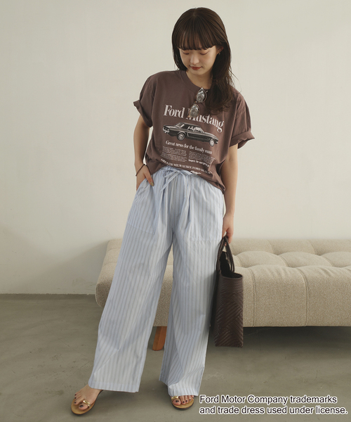 SLOBE IENA(スローブイエナ)の「GOOD ROCK SPEED SLOBE別注 Mustang TEE(Tシャツ/カットソー・レディース・ホワイト/ブラウン・FREE)」の11枚目の写真