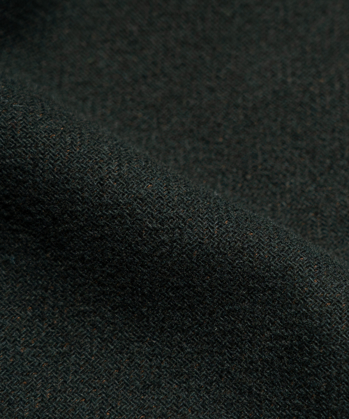 EDINBURGH CLUB（エディンバラクラブ）の「WOOL BLENDED HERRINGBONE HUNTING JACKET [D/GREEN]（ミリタリージャケット・メンズ・ダークグリーン・SMALL/MEDIUM/LARGE/X-LARGE）」の9枚目の写真