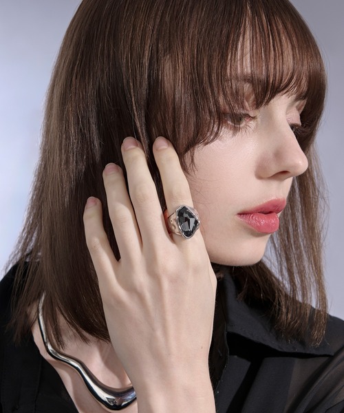 Ellno Loset（エルノロゼット）の「Stone ring/ストーンリング（リング・メンズ・A/B・FREE）」の3枚目の写真