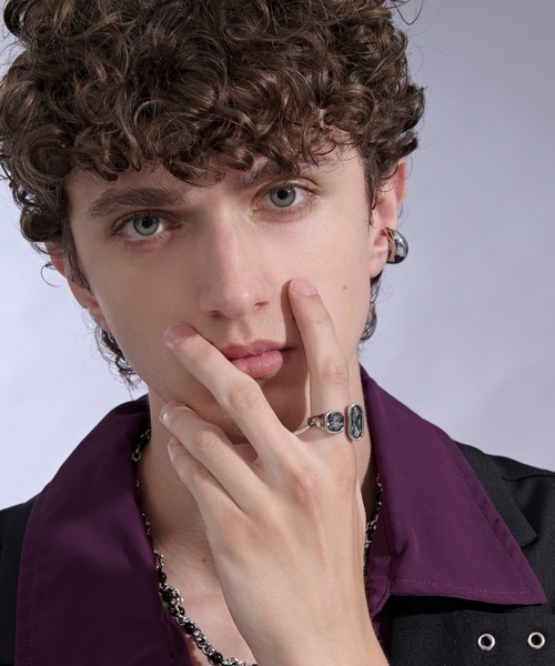 Ellno Loset（エルノロゼット）の「Stone ring/ストーンリング（リング・メンズ・A/B・FREE）」の5枚目の写真