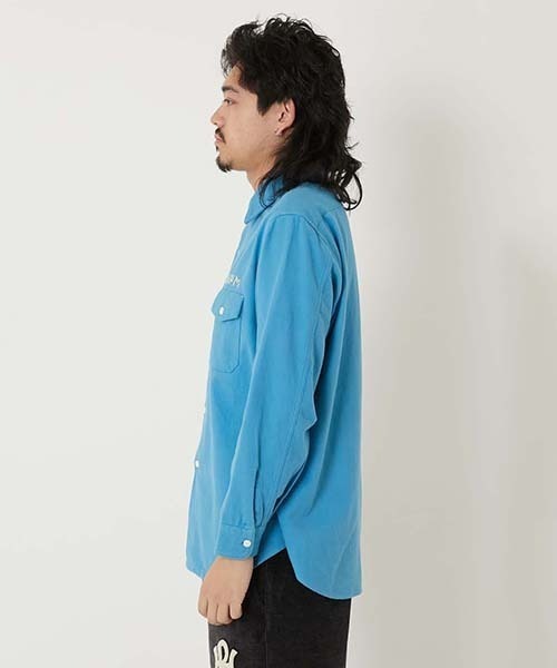 HOLLYWOOD RANCH MARKET（ハリウッドランチマーケット）の「ハンドエンブロイダリー シャムースワークシャツ（シャツ/ブラウス・メンズ・ナチュラル/チャコールグレー・S/XL/M/L）」の8枚目の写真