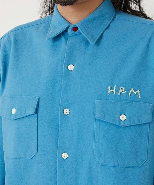 HOLLYWOOD RANCH MARKET（ハリウッドランチマーケット）の「ハンドエンブロイダリー シャムースワークシャツ（シャツ/ブラウス・メンズ・ナチュラル/チャコールグレー・S/XL/M/L）」の10枚目の写真