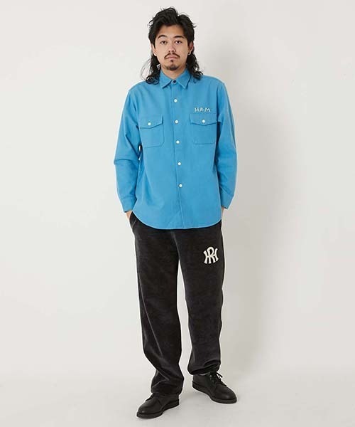 HOLLYWOOD RANCH MARKET（ハリウッドランチマーケット）の「ハンドエンブロイダリー シャムースワークシャツ（シャツ/ブラウス・メンズ・ナチュラル/チャコールグレー・S/XL/M/L）」の13枚目の写真