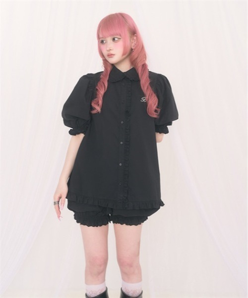 FickleBebe(フィクルベベ)の「ベビーパフSETUP(ワンピース・レディース・ブラック/ピンク/ホワイト・FREE)」の10枚目の写真