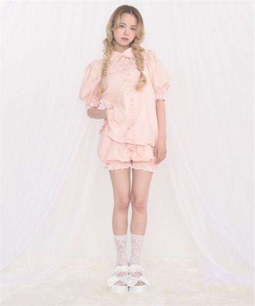FickleBebe(フィクルベベ)の「ベビーパフSETUP(ワンピース・レディース・ブラック/ピンク/ホワイト・FREE)」の12枚目の写真