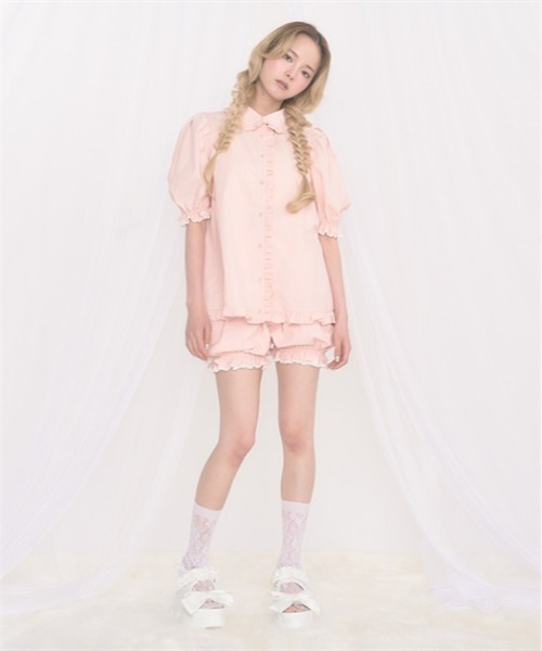 FickleBebe(フィクルベベ)の「ベビーパフSETUP(ワンピース・レディース・ブラック/ピンク/ホワイト・FREE)」の13枚目の写真