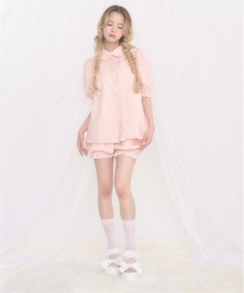 FickleBebe(フィクルベベ)の「ベビーパフSETUP(ワンピース・レディース・ブラック/ピンク/ホワイト・FREE)」の15枚目の写真
