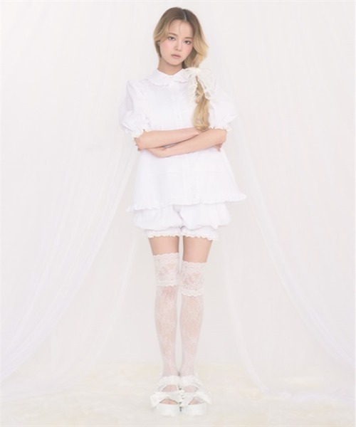 FickleBebe(フィクルベベ)の「ベビーパフSETUP(ワンピース・レディース・ブラック/ピンク/ホワイト・FREE)」の17枚目の写真