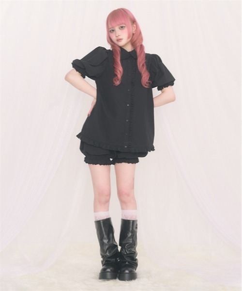 FickleBebe(フィクルベベ)の「ベビーパフSETUP(ワンピース・レディース・ブラック/ピンク/ホワイト・FREE)」の18枚目の写真