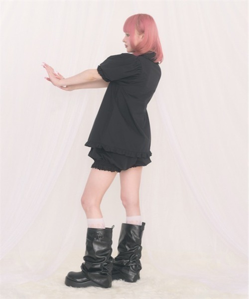 FickleBebe(フィクルベベ)の「ベビーパフSETUP(ワンピース・レディース・ブラック/ピンク/ホワイト・FREE)」の19枚目の写真