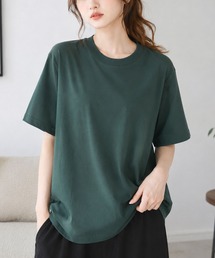 着回し自在のシンプルな定番アイテム クルーネック半袖Tシャツ