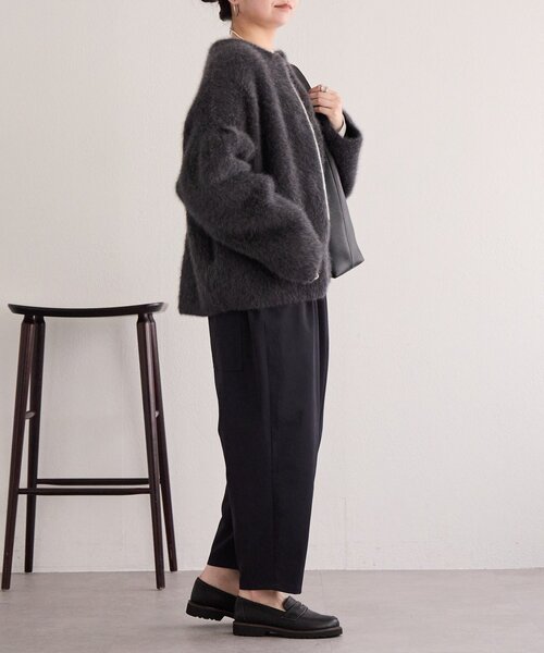 BEARDSLEY(ビアズリー)の「ドライツイルバレルパンツ(その他パンツ・レディース・ブラック/アイボリー・0/1)」の7枚目の写真