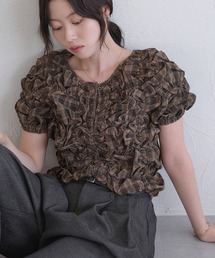 raffime（ラフィミー）の「【Raffime】くしゅくしゅシャーリングトップス（シャツ/ブラウス）」