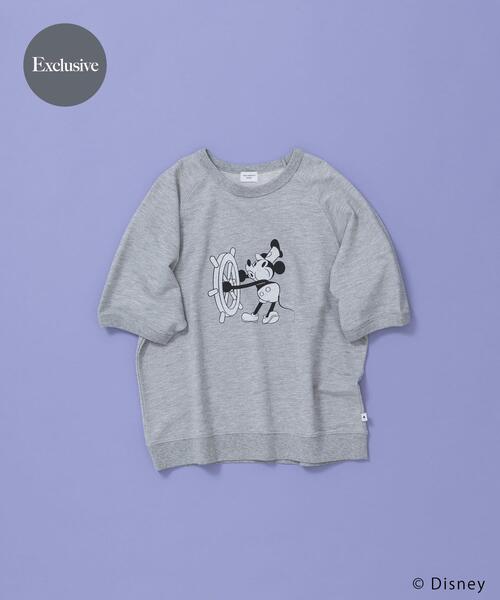 URBAN RESEARCH DOORS(アーバンリサーチドアーズ)の「別注/Disney/半袖スウェット(シャツ/ブラウス・レディース・グレー/チャコールグレー・FREE)」の2枚目の写真