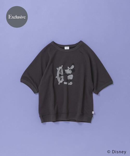 URBAN RESEARCH DOORS(アーバンリサーチドアーズ)の「別注/Disney/半袖スウェット(シャツ/ブラウス・レディース・グレー/チャコールグレー・FREE)」の1枚目の写真