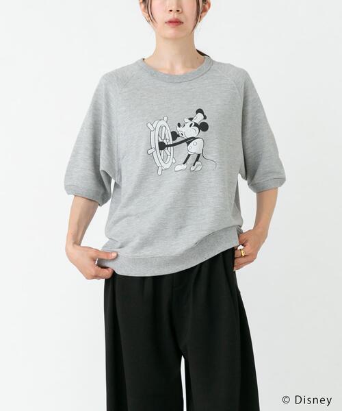 URBAN RESEARCH DOORS(アーバンリサーチドアーズ)の「別注/Disney/半袖スウェット(シャツ/ブラウス・レディース・グレー/チャコールグレー・FREE)」の4枚目の写真