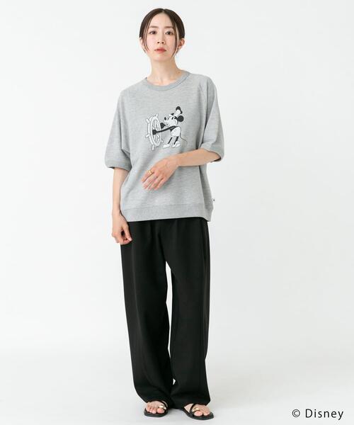 URBAN RESEARCH DOORS(アーバンリサーチドアーズ)の「別注/Disney/半袖スウェット(シャツ/ブラウス・レディース・グレー/チャコールグレー・FREE)」の9枚目の写真