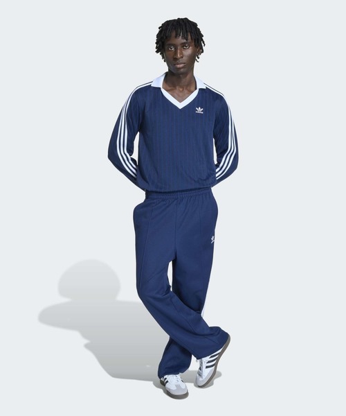 adidas（アディダス）の「アディカラー ピケ サッカー長袖Tシャツ / ロンT / アディダスオリジナルス adidas Originals（Tシャツ/カットソー・メンズ・ブルー系その他・XX-LARGE/XX-SMALL/3XL/LARGE/MEDIUM/SMALL/X-LARGE/X-SMALL）」の5枚目の写真