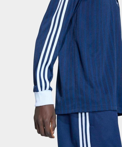 adidas（アディダス）の「アディカラー ピケ サッカー長袖Tシャツ / ロンT / アディダスオリジナルス adidas Originals（Tシャツ/カットソー・メンズ・ブルー系その他・XX-LARGE/XX-SMALL/3XL/LARGE/MEDIUM/SMALL/X-LARGE/X-SMALL）」の4枚目の写真