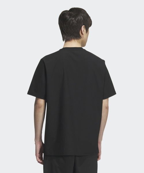 adidas（アディダス）の「プレミアム カジュアル レギュラーフィット 軽量 ニット 半袖 ポケットTシャツ / アディダス adidas（Tシャツ/カットソー・メンズ・ブラック・LARGE/MEDIUM/X-SMALL/X-LARGE/XX-LARGE/SMALL/3XL）」の2枚目の写真