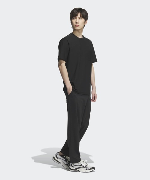 adidas（アディダス）の「プレミアム カジュアル レギュラーフィット 軽量 ニット 半袖 ポケットTシャツ / アディダス adidas（Tシャツ/カットソー・メンズ・ブラック・LARGE/MEDIUM/X-SMALL/X-LARGE/XX-LARGE/SMALL/3XL）」の3枚目の写真