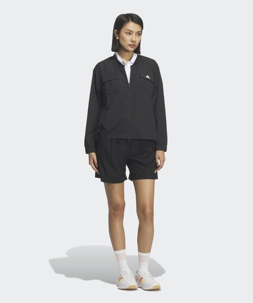 adidas(アディダス)の「防風性フルジップ軽量ウインドジャケット【adidas Golf/アディダスゴルフ】(ブルゾン・レディース・ブラック・LARGE/MEDIUM/SMALL/X-LARGE/X-SMALL)」の3枚目の写真