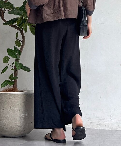 un dix cors(アンディコール)の「麻ライクリラックスパンツ(その他パンツ・レディース・ブラック/アイボリー/ブルー/ブラウン・FREE)」の13枚目の写真