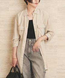 Over dye safari シャツジャケット