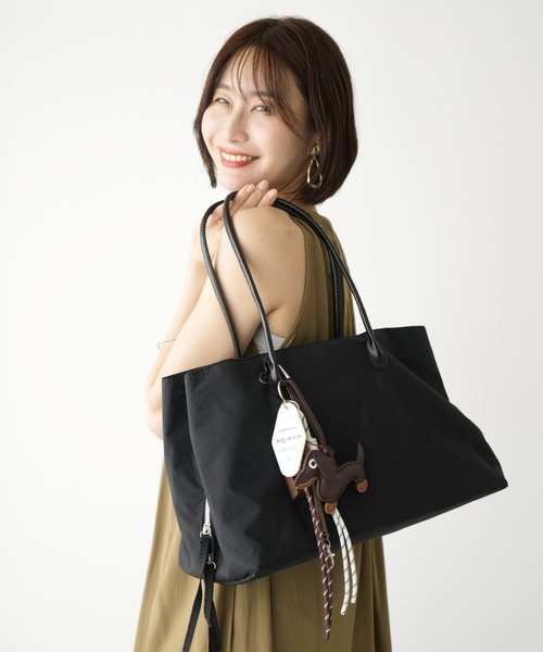 Ehre style(エーレスタイル)の「ガバッと開いて仕事がはかどる軽バッグ(トートバッグ・レディース・ブラック/グレー・FREE)」の9枚目の写真