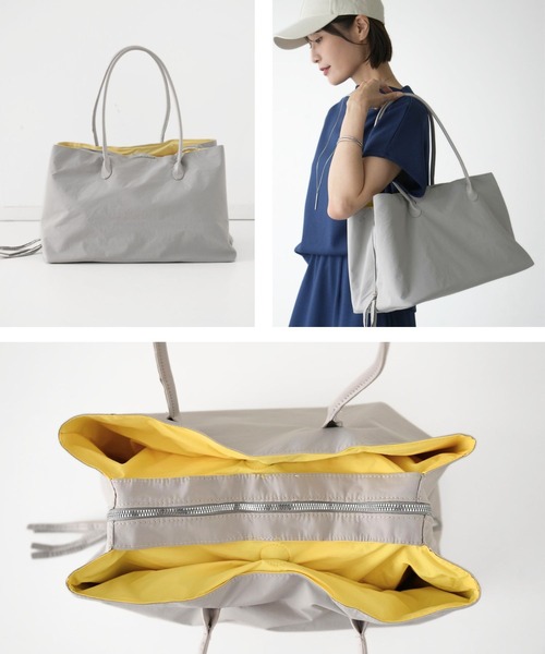 Ehre style(エーレスタイル)の「ガバッと開いて仕事がはかどる軽バッグ(トートバッグ・レディース・ブラック/グレー・FREE)」の10枚目の写真