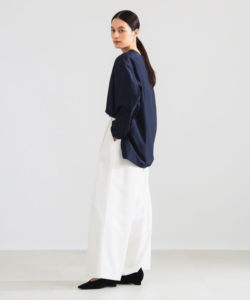 Demi-Luxe BEAMS（デミルクス ビームス）の「コットン ナイロン ヨーク切り替え プルオーバー（シャツ/ブラウス・レディース・ネイビー/ブラウン系その他2・ONE SIZE）」の7枚目の写真