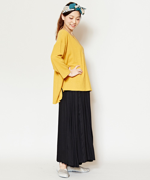 チャイハネ（チャイハネ）の「【チャイハネ】yul 無地シンプルワイドパンツ（その他パンツ・レディース・ベージュ/ターコイズブルー/ブラック/ブルー/グリーン/イエロー/ミント/ピンク/カーキ・FREE）」の17枚目の写真