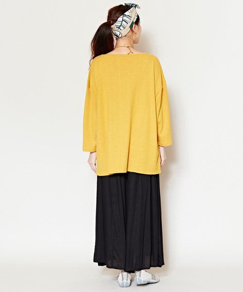 チャイハネ（チャイハネ）の「【チャイハネ】yul 無地シンプルワイドパンツ（その他パンツ・レディース・ベージュ/ターコイズブルー/ブラック/ブルー/グリーン/イエロー/ミント/ピンク/カーキ・FREE）」の18枚目の写真