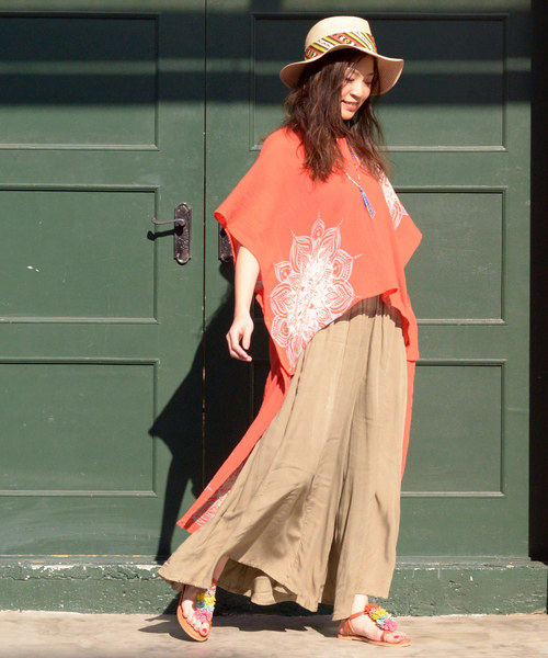 チャイハネ（チャイハネ）の「【チャイハネ】yul 無地シンプルワイドパンツ（その他パンツ・レディース・ベージュ/ターコイズブルー/ブラック/ブルー/グリーン/イエロー/ミント/ピンク/カーキ・FREE）」の20枚目の写真