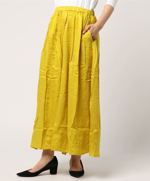 チャイハネ（チャイハネ）の「【チャイハネ】yul 無地シンプルワイドパンツ（その他パンツ・レディース・ベージュ/ターコイズブルー/ブラック/ブルー/グリーン/イエロー/ミント/ピンク/カーキ・FREE）」の8枚目の写真