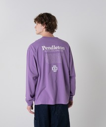 PENDLETON（ペンドルトン）の「ドライタッチコットン バックプリント×刺繍ロングスリーブTシャツ（Tシャツ/カットソー）」