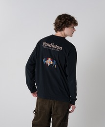 PENDLETON（ペンドルトン）の「ドライタッチコットン バックプリント×刺繍ロングスリーブTシャツ（Tシャツ/カットソー）」