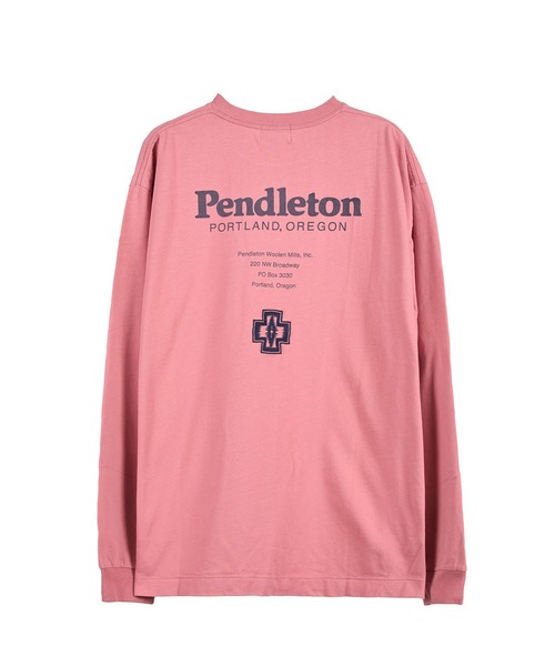 PENDLETON（ペンドルトン）の「ドライタッチコットン バックプリント×刺繍ロングスリーブTシャツ（Tシャツ/カットソー・メンズ・オフホワイト/ローズ/ライラック/ブラック・SMALL/X-LARGE/MEDIUM/LARGE）」の22枚目の写真