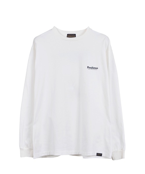 PENDLETON（ペンドルトン）の「ドライタッチコットン バックプリント×刺繍ロングスリーブTシャツ（Tシャツ/カットソー・メンズ・オフホワイト/ローズ/ライラック/ブラック・SMALL/X-LARGE/MEDIUM/LARGE）」の13枚目の写真