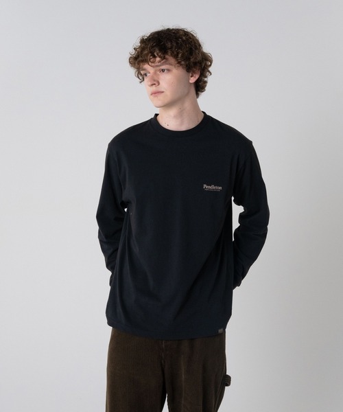 PENDLETON（ペンドルトン）の「ドライタッチコットン バックプリント×刺繍ロングスリーブTシャツ（Tシャツ/カットソー・メンズ・オフホワイト/ローズ/ライラック/ブラック・SMALL/X-LARGE/MEDIUM/LARGE）」の9枚目の写真