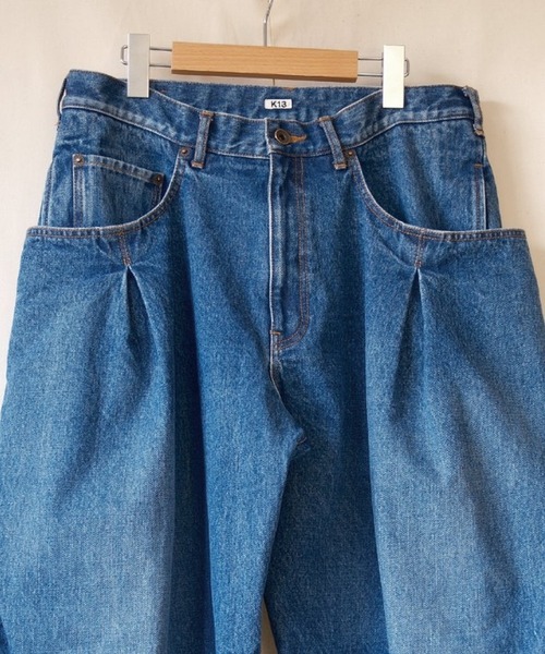 KHOKI(コッキ)の「【KHOKI/コッキ】26fw-p-08 3D cutting denim pants(デニムパンツ・メンズ・インディゴブルー/ブラック・1/3/2)」の5枚目の写真