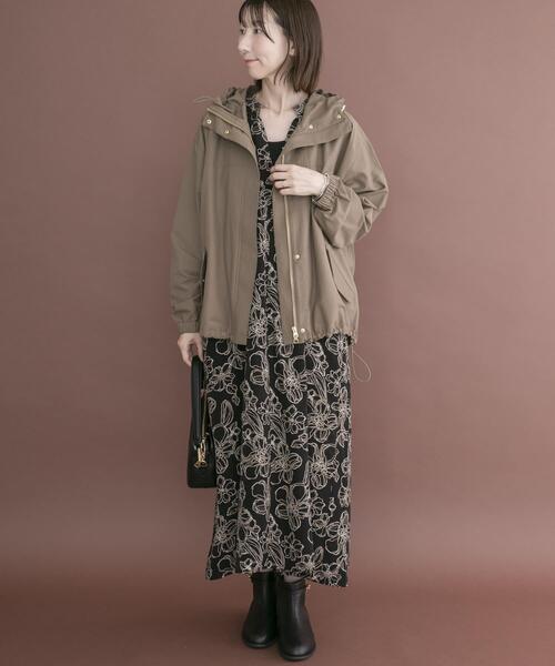 ITEMS URBANRESEARCH（アイテムズ アーバンリサーチ）の「撥水マウンテンパーカー（マウンテンパーカー・レディース・モカ/ホワイト系その他/ブラック・FREE）」の18枚目の写真