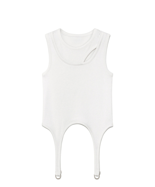 DEINET（ダイニット）の「[YOON SOAP x DEINET] DETAIL SLEVELESS IN WHITE（Tシャツ/カットソー・レディース・その他・FREE）」の2枚目の写真