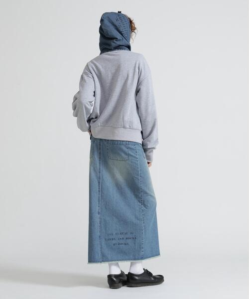 AVIREX(アヴィレックス)の「《NAVAL COLLECTION》DENIM COMBI PARKA(パーカー・レディース・ネイビー/グレー/ブラック・M/S)」の16枚目の写真